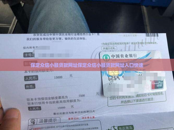 保定众信小额贷款网址