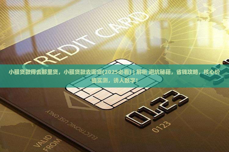 小额贷款得去那里贷