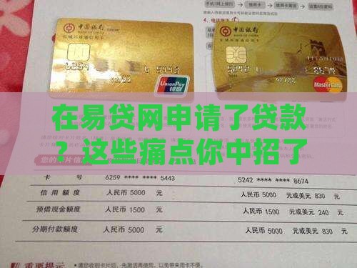 在易贷网申请了贷款