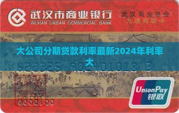 大公司分期贷款利率