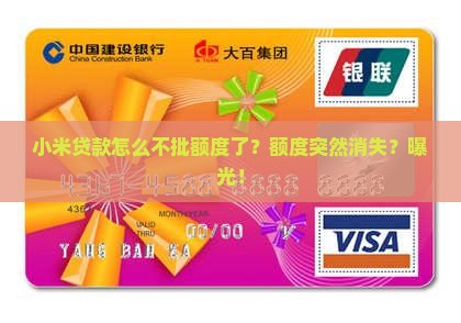 小米贷款怎么不批额度了