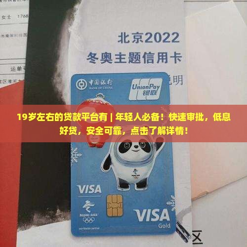 19岁左右的贷款平台有