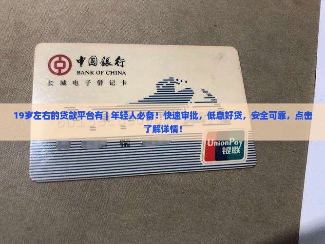 19岁左右的贷款平台有