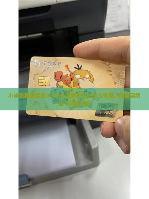 小米贷款额度变0了
