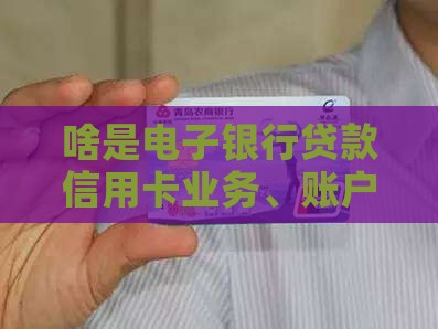 啥是电子银行贷款信用卡