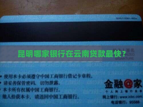 云南那个银行放贷款快