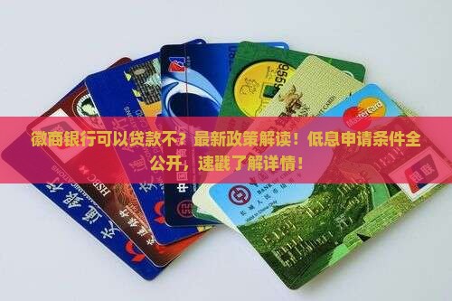 徽商银行可以贷款不