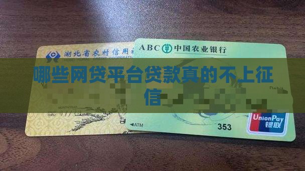 哪些贷款真的不上征信