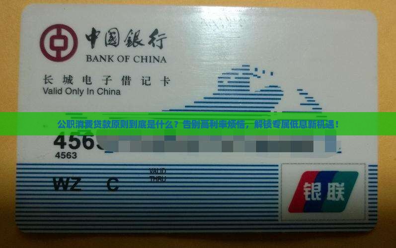 公职消费贷款原则