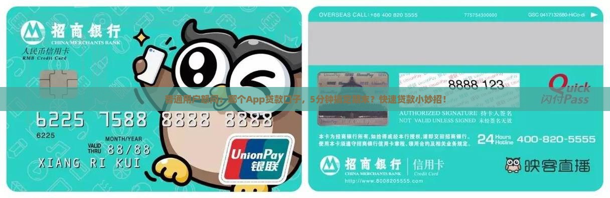 普通用户怒问：哪个App贷款口子，5分钟搞定期末？快速贷款小妙招！