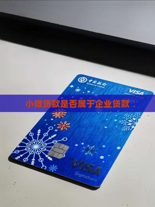小微贷款是否属于企业贷款