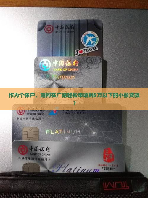 作为个体户，如何在广德轻松申请到5万以下的小额贷款？