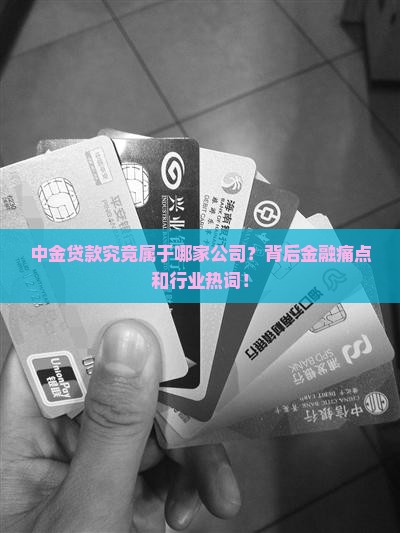 中金贷款究竟属于哪家公司？背后金融痛点和行业热词！