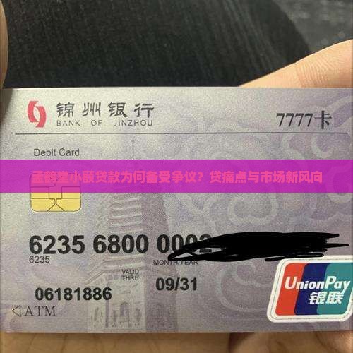 孟鹤堂小额贷款为何备受争议？贷痛点与市场新风向