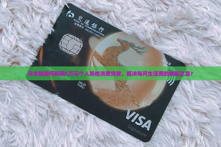 月光族如何利用5万元个人其他消费贷款，解决每月生活费的燃眉之急？