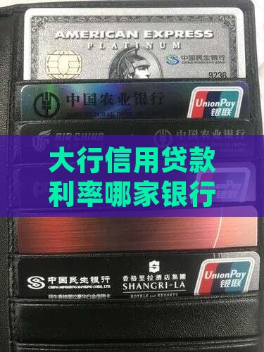 大行信用贷款利率哪家银行最低
