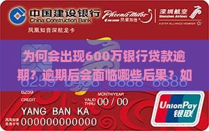 为何会出现600万银行贷款逾期？逾期后会面临哪些后果？如何妥善处理这种情况？