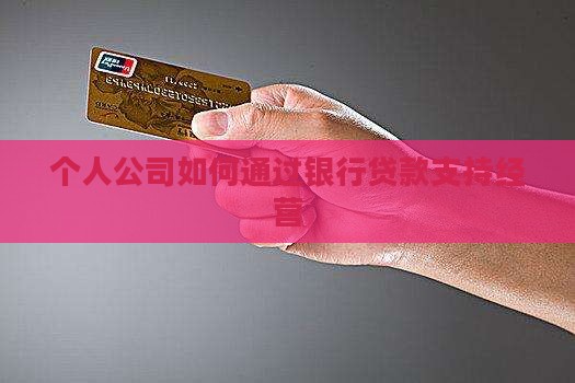 个人公司如何通过银行贷款支持经营