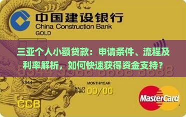 三亚个人小额贷款：申请条件、流程及利率解析，如何快速获得资金支持？