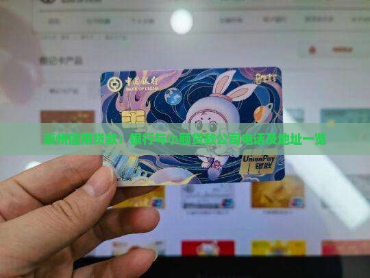 崇州信用贷款：银行与小额贷款公司电话及地址一览