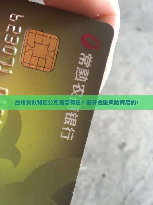 台州贷款背债公司是否存在？揭开金融风险背后的！