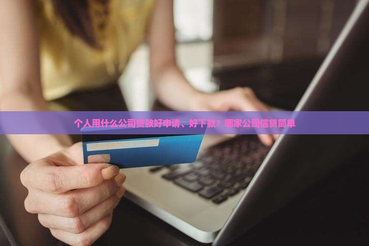 个人用什么公司贷款好申请、好下款？哪家公司信贷简单