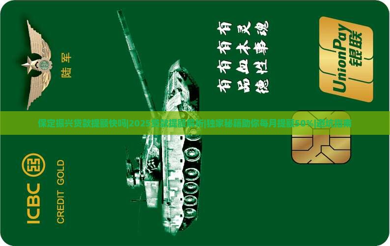 保定振兴贷款提额快吗
