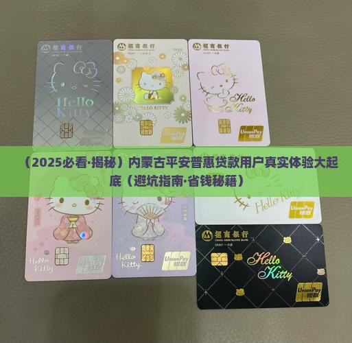 内蒙古平安普惠贷款