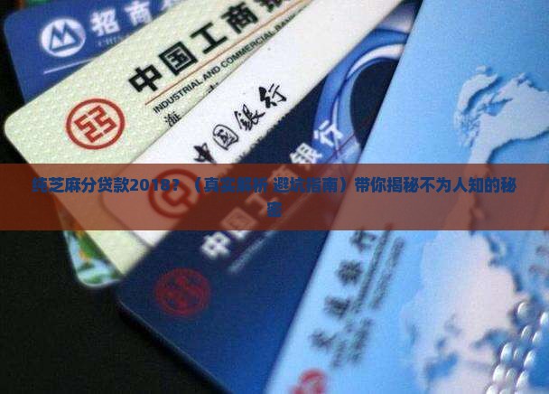 纯芝麻分贷款2018