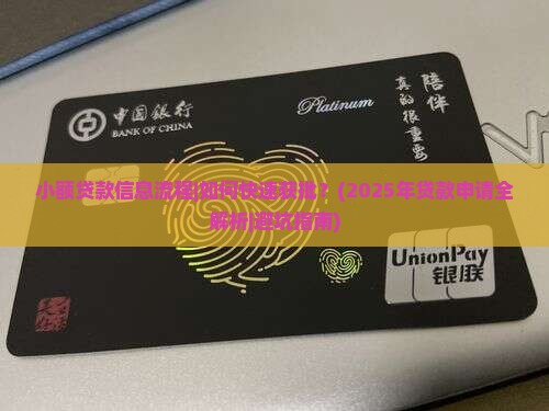 小额贷款信息流程