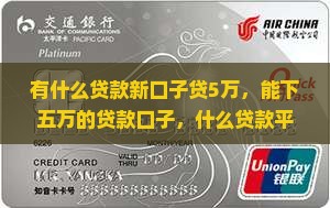 有什么贷款新口子贷5万