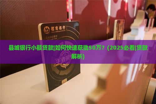 县城银行小额贷款