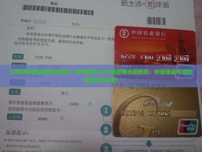 公司贷款征信如何修复的