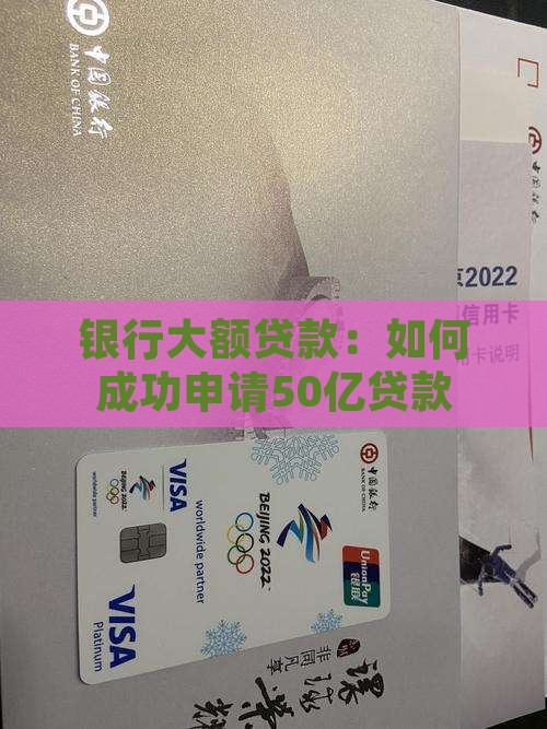 银行贷款50亿怎么贷款