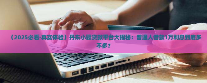 丹东小额贷款平台