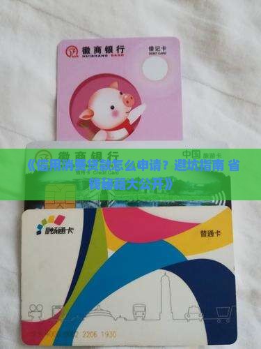 信用消费贷款申请