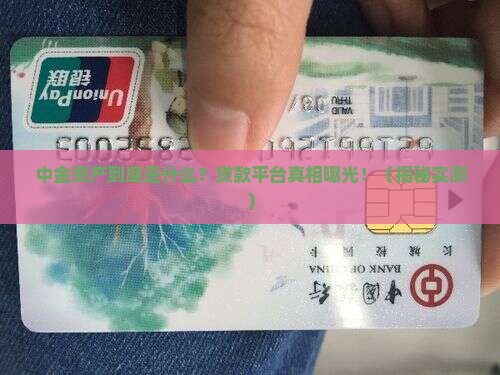 中金资产是什么平台贷款