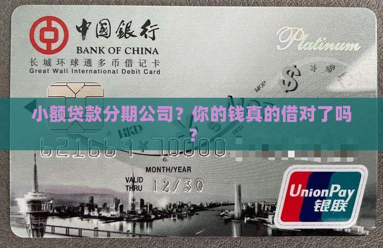 小额贷款分期公司 小额贷款分期公司