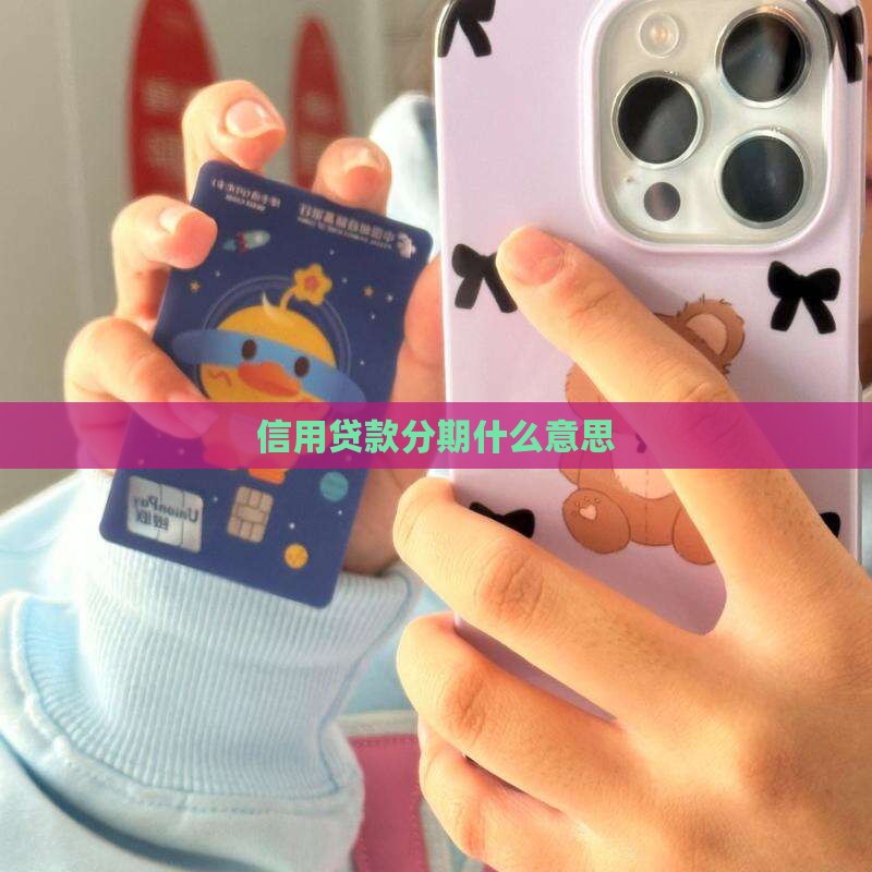信用贷款分期什么意思