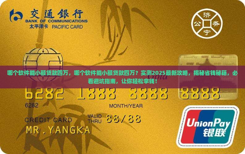 哪个软件能小额贷款四万 哪个软件能小额贷款四万
