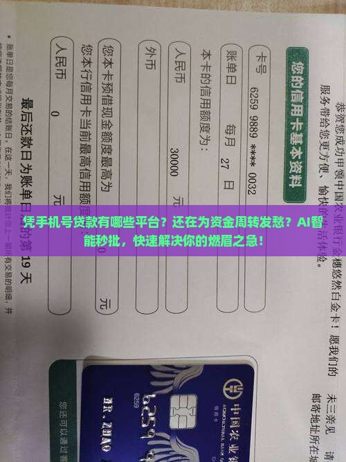 凭手机号贷款有哪些平台