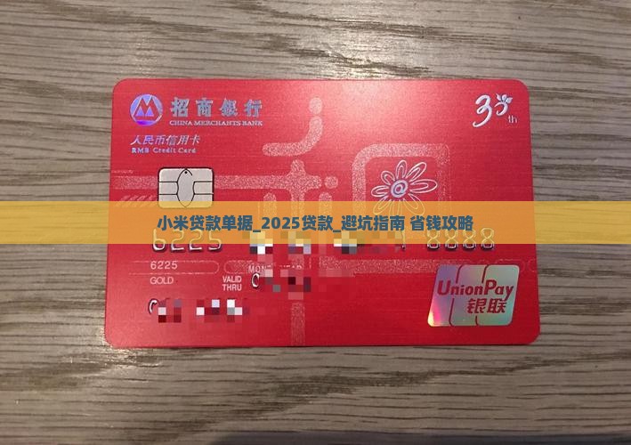小米贷款单据