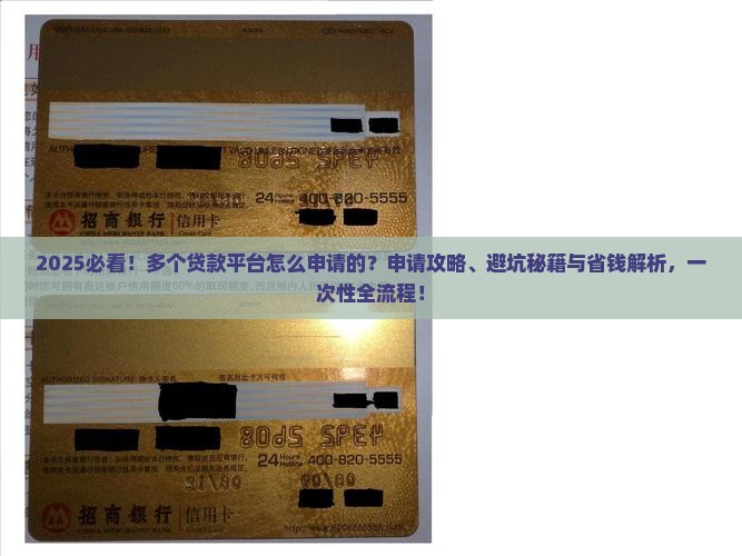 多个贷款平台怎么申请的