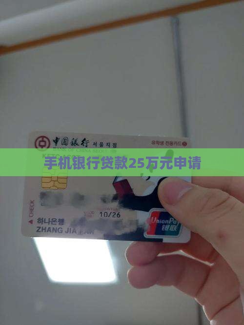 手机银行贷款25万元