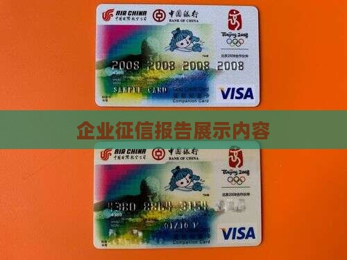 征信企业贷款显示什么内容