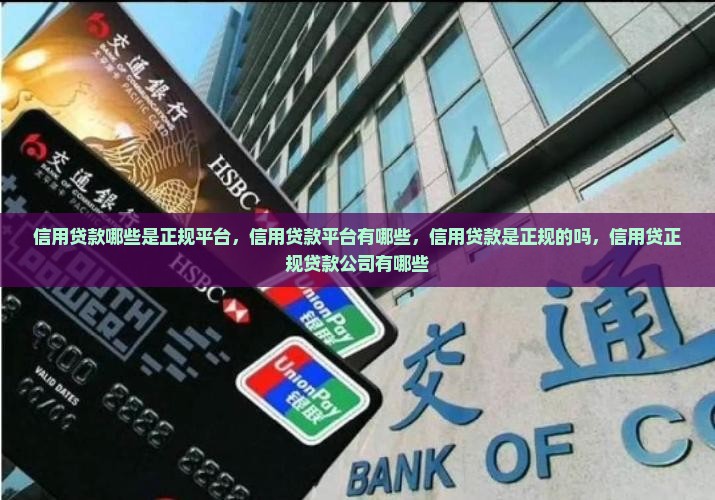 信用贷款哪些是正规平台