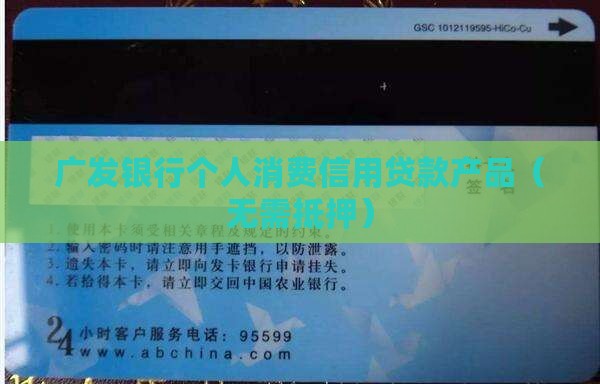 广发银行消费信用贷款