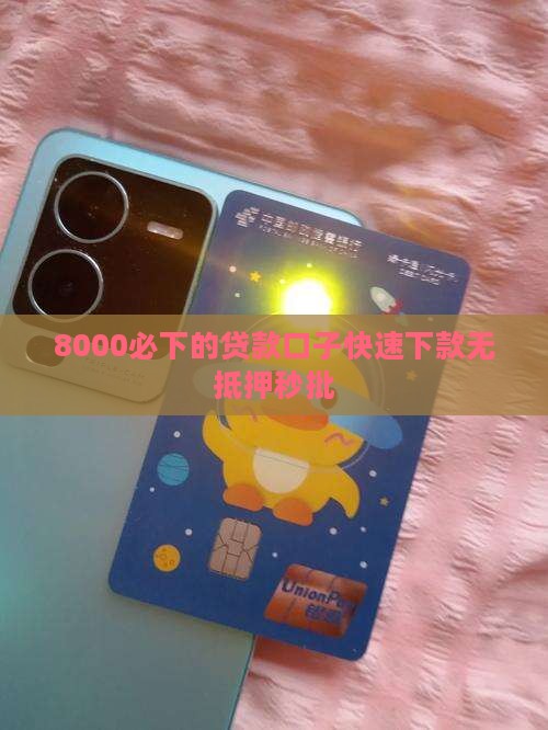 8000必下的贷款口子