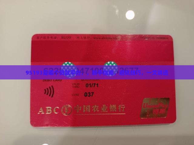 95193是哪个贷款平台