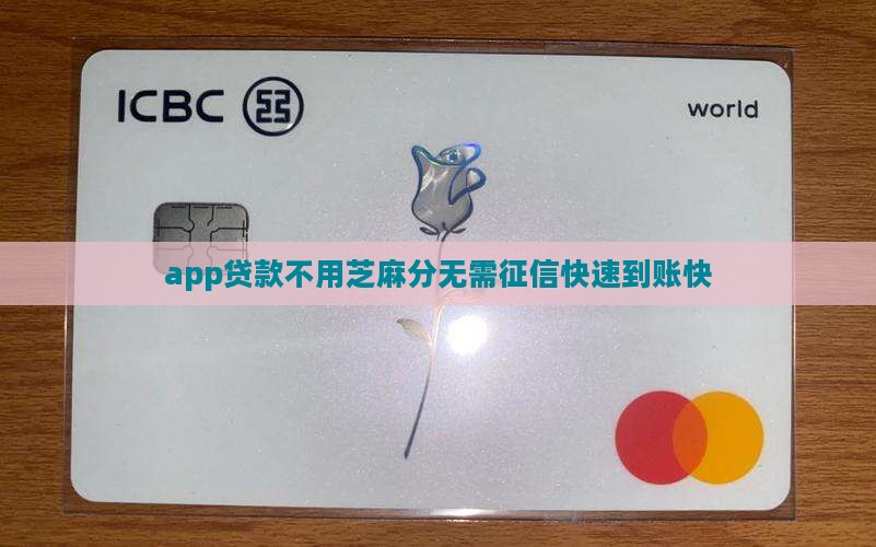 app贷款不用芝麻分